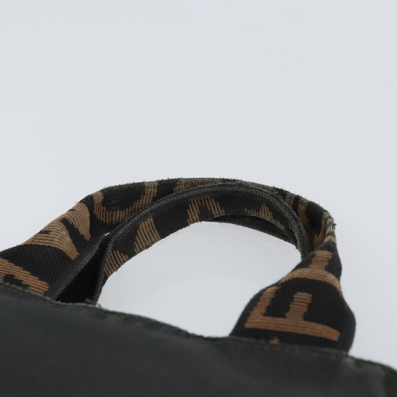 FENDI Hand Bag Nylon Black Auth ep12981