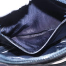 CELINE C Macadam Canvas Shoulder Bag Navy Gold Auth ep12983-21