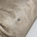 Salvatore Ferragamo Gancini Hand Bag Leather Gold Auth ep12989-14