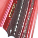 CARTIER Must Line Shoulder Bag Leather Bordeaux Gold Auth ep12994-16