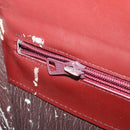 CARTIER Must Line Shoulder Bag Leather Bordeaux Gold Auth ep12994-20