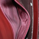 CARTIER Must Line Shoulder Bag Leather Bordeaux Gold Auth ep12994-21
