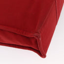 HERMES DeauvilleMM Hand Bag Canvas Red Auth ep12998-15