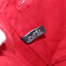 HERMES DeauvilleMM Hand Bag Canvas Red Auth ep12998-17