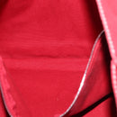 HERMES DeauvilleMM Hand Bag Canvas Red Auth ep12998-21