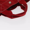 HERMES DeauvilleMM Hand Bag Canvas Red Auth ep12998-7