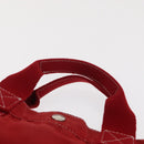 HERMES DeauvilleMM Hand Bag Canvas Red Auth ep12998-8