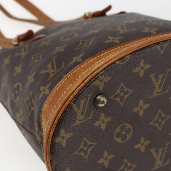 LOUIS VUITTON Monogram Bucket PM Shoulder Bag M42238 LV Auth ep13001