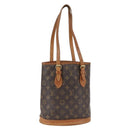 LOUIS VUITTON Monogram Bucket PM Shoulder Bag M42238 LV Auth ep13001-1