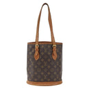 LOUIS VUITTON Monogram Bucket PM Shoulder Bag M42238 LV Auth ep13001-13