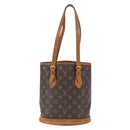 LOUIS VUITTON Monogram Bucket PM Shoulder Bag M42238 LV Auth ep13001-2