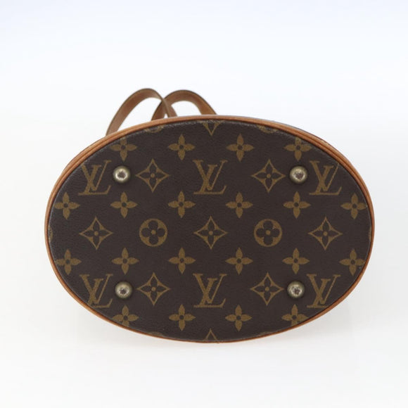 LOUIS VUITTON Monogram Bucket PM Shoulder Bag M42238 LV Auth ep13001