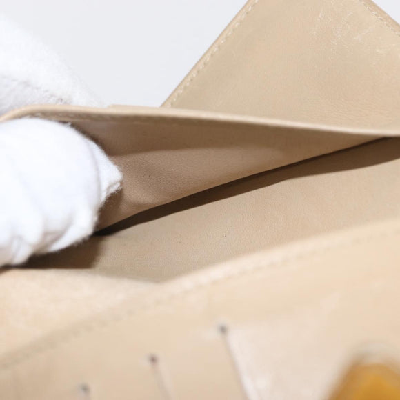 LOUIS VUITTON Monogram Vernis Walker Wallet Beige M91074 LV Auth ep13003