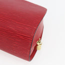 LOUIS VUITTON Epi Dauphine MM Pouch Red M48457 LV Auth ep13004-15