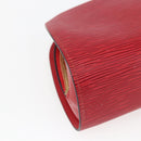 LOUIS VUITTON Epi Dauphine MM Pouch Red M48457 LV Auth ep13004-16
