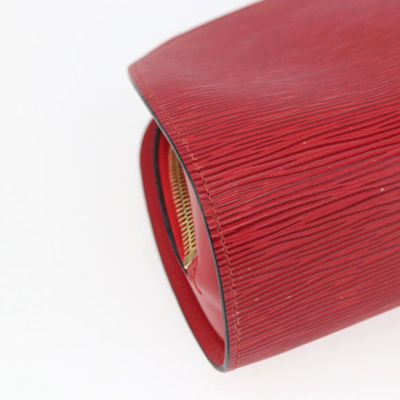 LOUIS VUITTON Epi Dauphine MM Pouch Red M48457 LV Auth ep13004