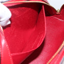 LOUIS VUITTON Epi Dauphine MM Pouch Red M48457 LV Auth ep13004-11