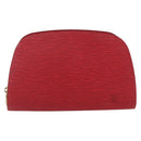 LOUIS VUITTON Epi Dauphine MM Pouch Red M48457 LV Auth ep13004-13