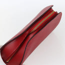 LOUIS VUITTON Epi Dauphine MM Pouch Red M48457 LV Auth ep13004-5