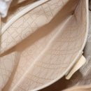 Christian Dior Lady Dior Hand Bag Nylon Beige Gold Auth ep13008-22