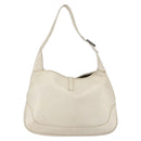 GUCCI Jackie Shoulder Bag Leather White 001 3346 Auth ep13015-3