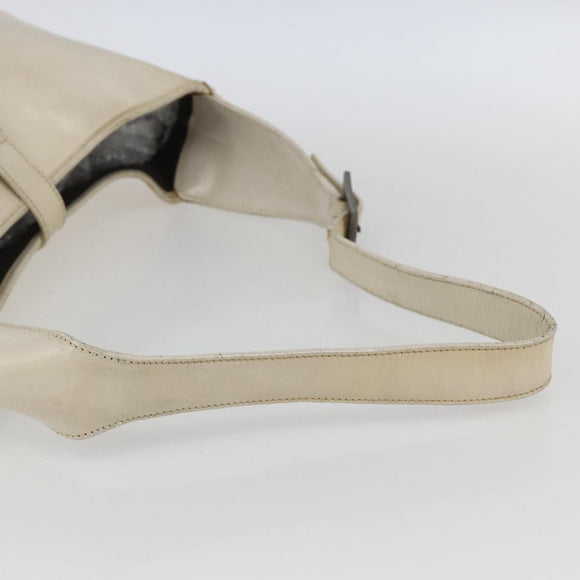 GUCCI Jackie Shoulder Bag Leather White 001 3346 Auth ep13015