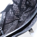 GUCCI Jackie Shoulder Bag Canvas Leather Black Silver 001 4272 Auth ep13016-16