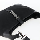 GUCCI Jackie Shoulder Bag Canvas Leather Black Silver 001 4272 Auth ep13016-6