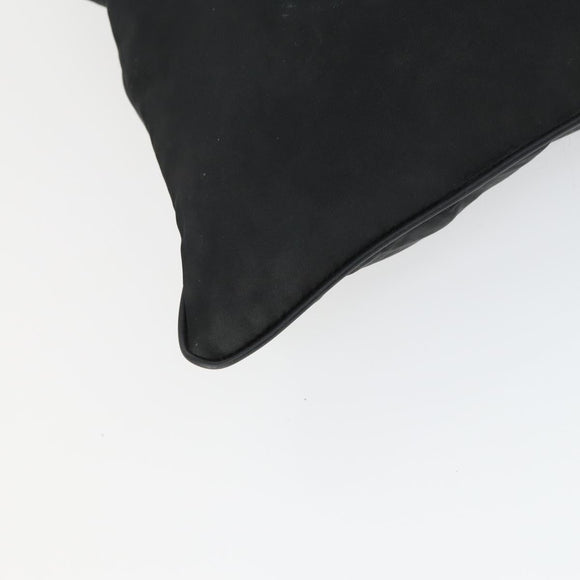 PRADA Umhängetasche Nylon Schwarz Silber Auth ep13020