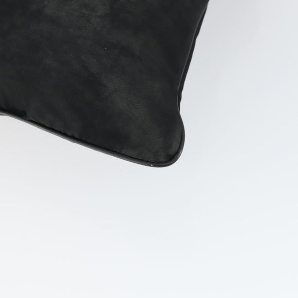 PRADA Umhängetasche Nylon Schwarz Silber Auth ep13020