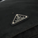 PRADA Umhängetasche Nylon Schwarz Silber Auth ep13020-18