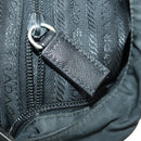 PRADA Umhängetasche Nylon Schwarz Silber Auth ep13020-22