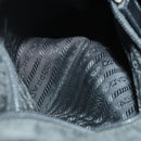 PRADA Umhängetasche Nylon Schwarz Silber Auth ep13020-23