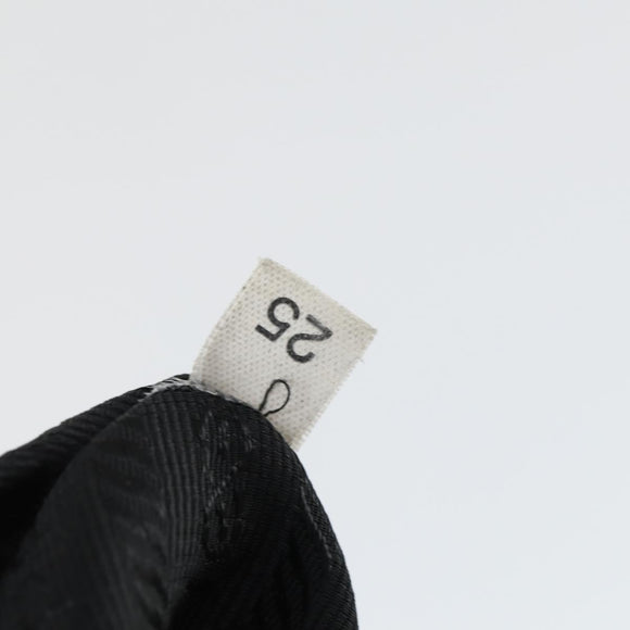 PRADA Umhängetasche Nylon Schwarz Silber Auth ep13020