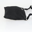 PRADA Umhängetasche Nylon Schwarz Silber Auth ep13020-3
