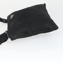 PRADA Umhängetasche Nylon Schwarz Silber Auth ep13020-4