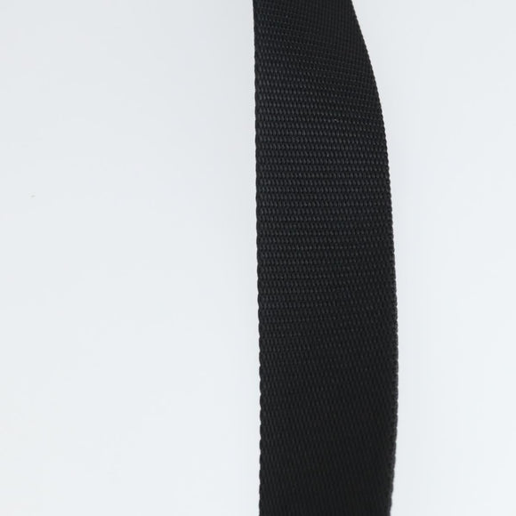 PRADA Umhängetasche Nylon Schwarz Silber Auth ep13020