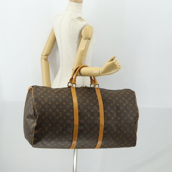 LOUIS VUITTON Monogram Keepall 60 Boston Tasche M41422 LV Auth ep13028