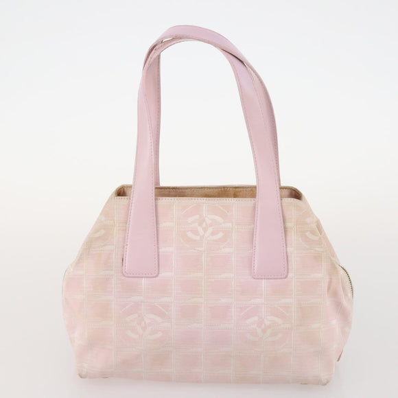 CHANEL New TravelLine Bag Nylon 3 Set Pink CC Auth ep13031