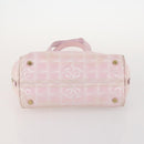 CHANEL New TravelLine Bag Nylon 3 Set Pink CC Auth ep13031-14