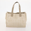 CHANEL New Travel Line Tote Bag Nylon 3 Set Beige CC Auth ep13032-10