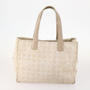 CHANEL New Travel Line Tote Bag Nylon 3 Set Beige CC Auth ep13032-3