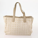 CHANEL New Travel Line Tote Bag Nylon 3 Set Beige CC Auth ep13033-2