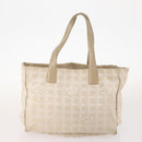 CHANEL New Travel Line Tote Bag Nylon 3 Set Beige CC Auth ep13033-3