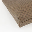 GUCCI Micro GG Supreme Web Sherry Line Tote Bag PVC Beige Gold Red Auth ep13035-16