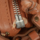 Chloe Paddington Hand Bag Leather Brown Gold Silver Auth ep13039SAV-18