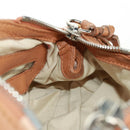 Chloe Paddington Hand Bag Leather Brown Gold Silver Auth ep13039SAV-22