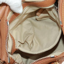 Chloe Paddington Hand Bag Leather Brown Gold Silver Auth ep13039SAV-25