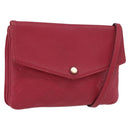 LOUIS VUITTON Monogram Empreinte Twice Shoulder Bag Cerise M50259 Auth ep13040-1