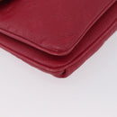 LOUIS VUITTON Monogram Empreinte Twice Shoulder Bag Cerise M50259 Auth ep13040-11